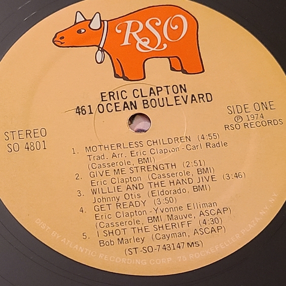 461 Ocean Blvd vintage vinyl record album LP black LIKE NEW - Picture 8 of 10